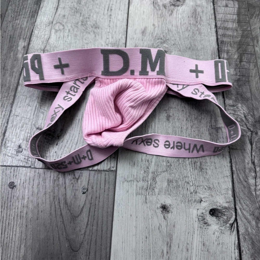 D.M Branded Underwear Men’s Jockstrap Large Pink Sexy